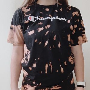 Custom Acid Washed Champion shirt